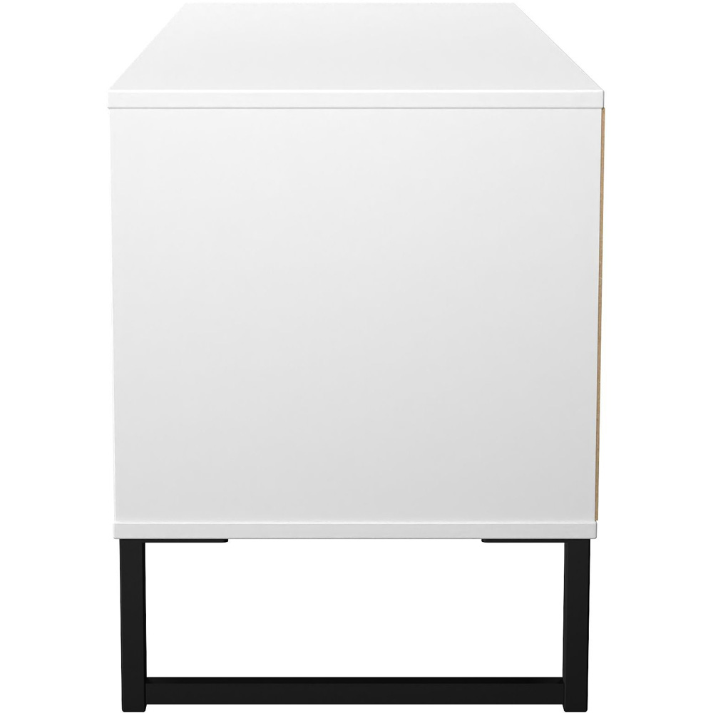 Crowndale Fluted 4 Drawer White Matt Bed Box Ready Assembled Image 3