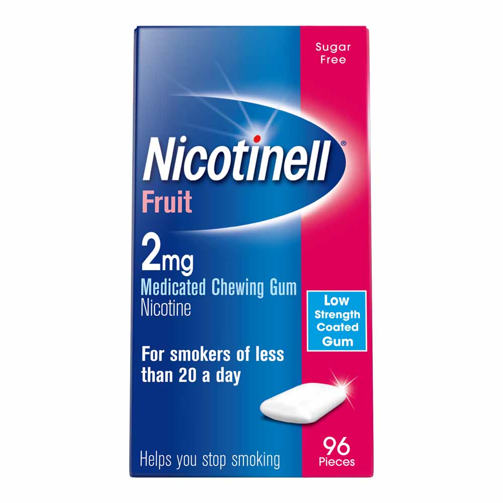 Nicotinell Fruit Chewing Gum 2mg 96 pieces Image