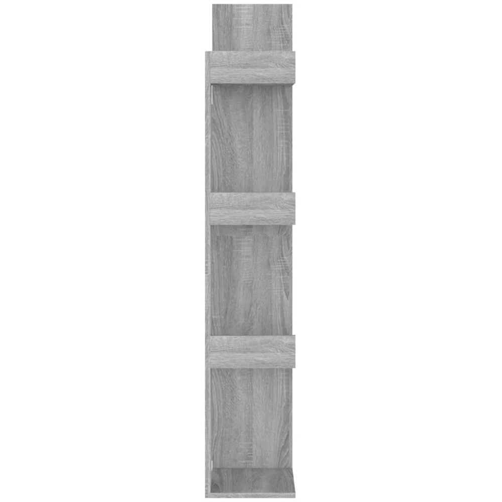 vidaXL 8 Shelf Sonoma Grey Tree Bookcase Image 4