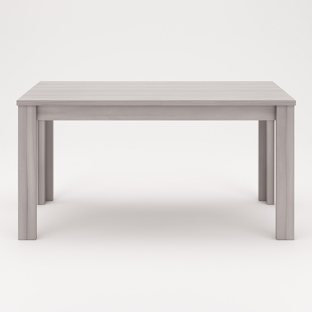 Kosy Koala 4 Seater Wooden Faux Leather Dining Set Grey and Cream Image 5