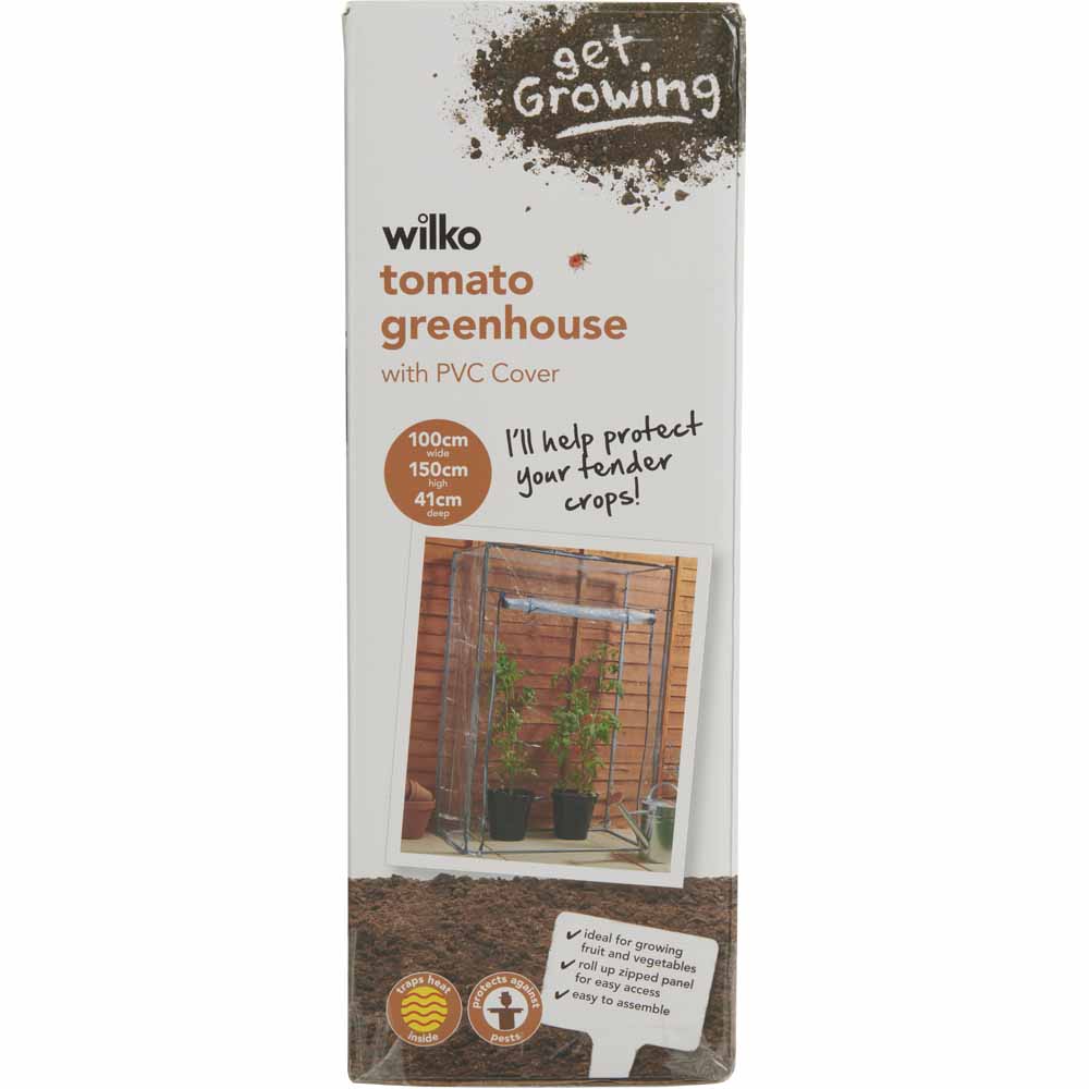 Wilko Tomato Greenhouse with PVC Cover Image 5