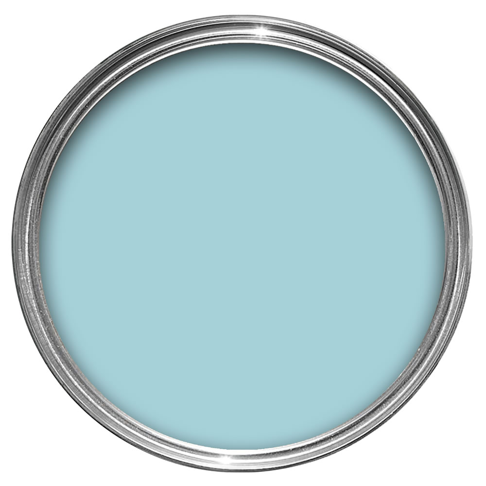 Wilko Powder Blue Emulsion Paint Tester Pot 75ml Image 2