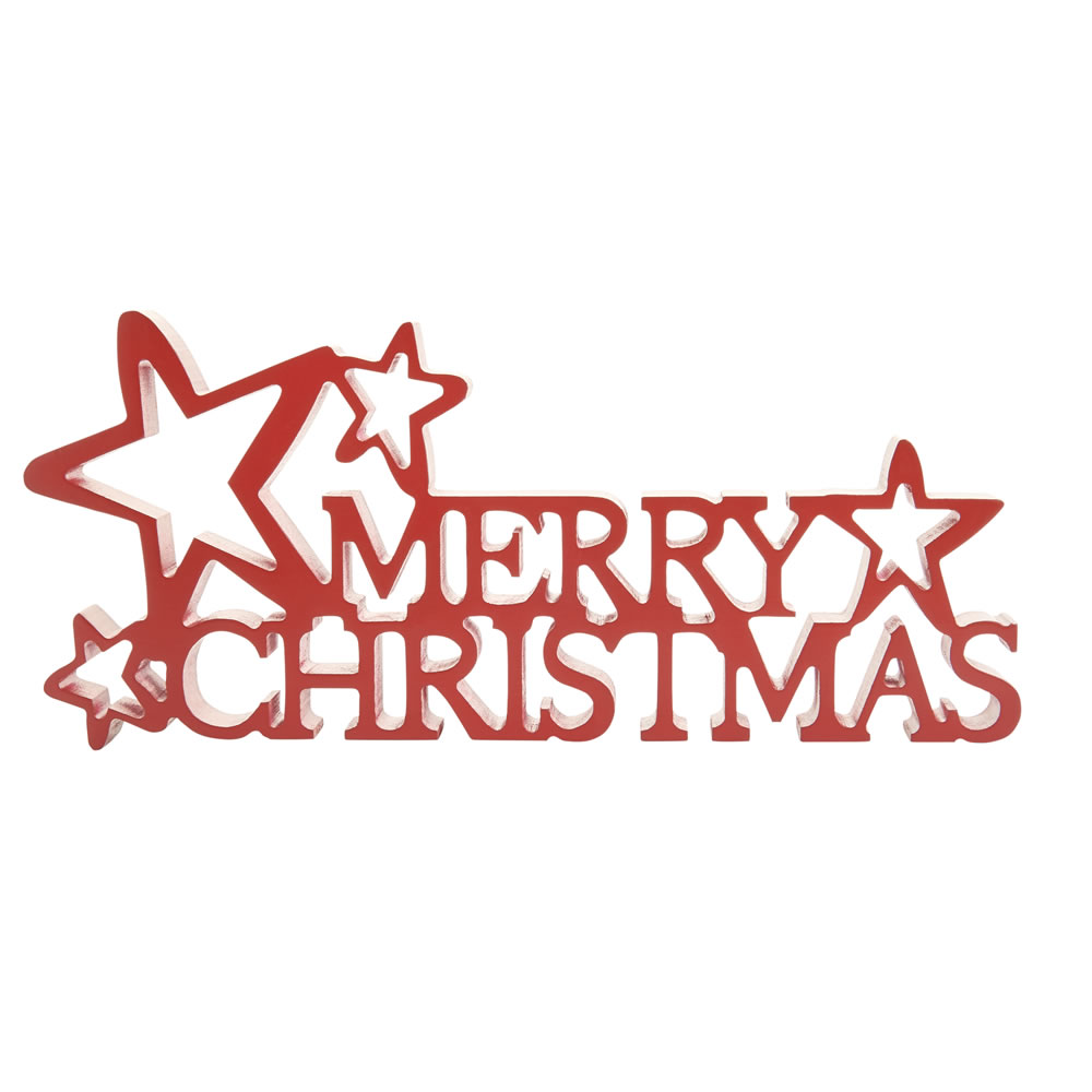 Wilko Merry Christmas Word Block Image