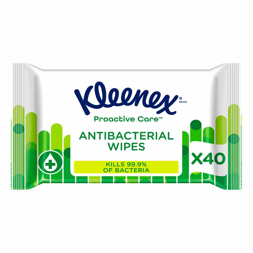 Kleenex Water Fresh Antibacterial Wet Wipes 40pk Image 3
