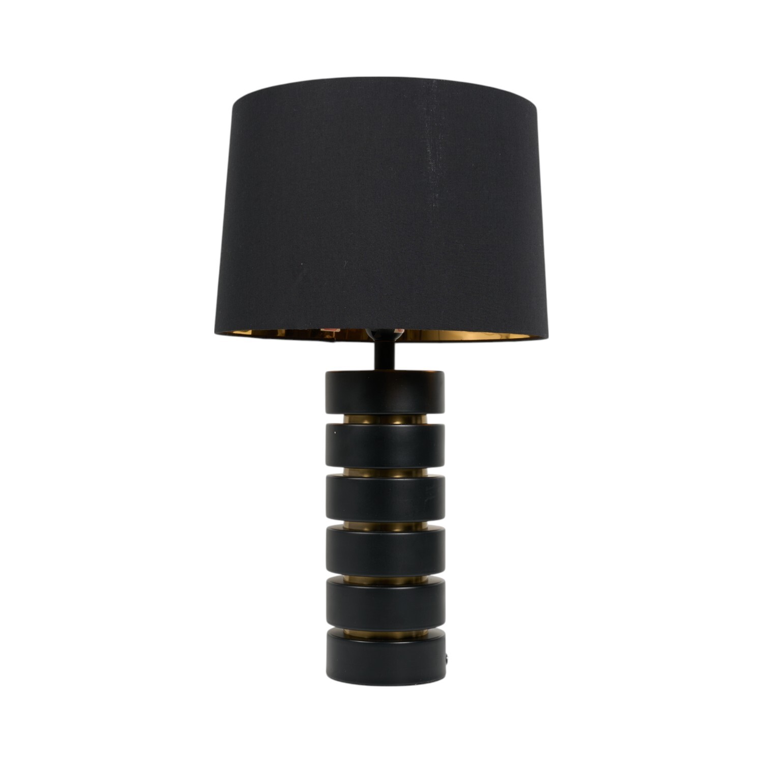 Kai Table Lamp Black and Brass Image 1