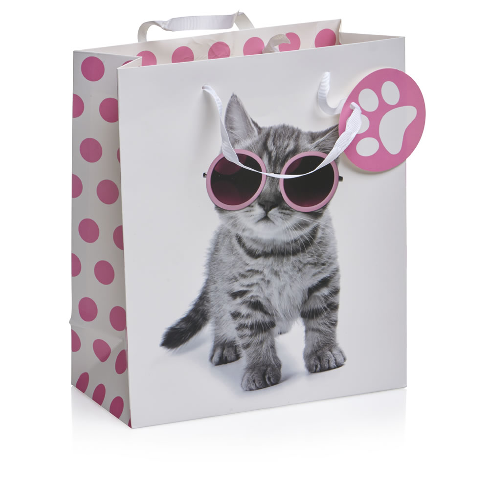 Wilko Medium Cat Gift Bag Image