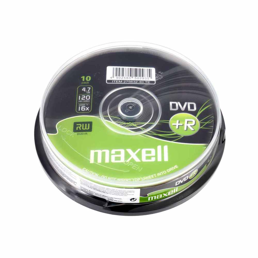 Maxell DVD+R 4.7GB Spindle 10 pack Image