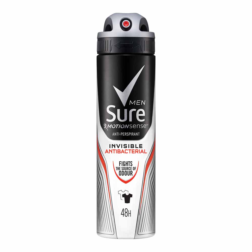 Sure For Men Invisible Antibacterial Anti-Perspirant Deodorant 150ml Image 2