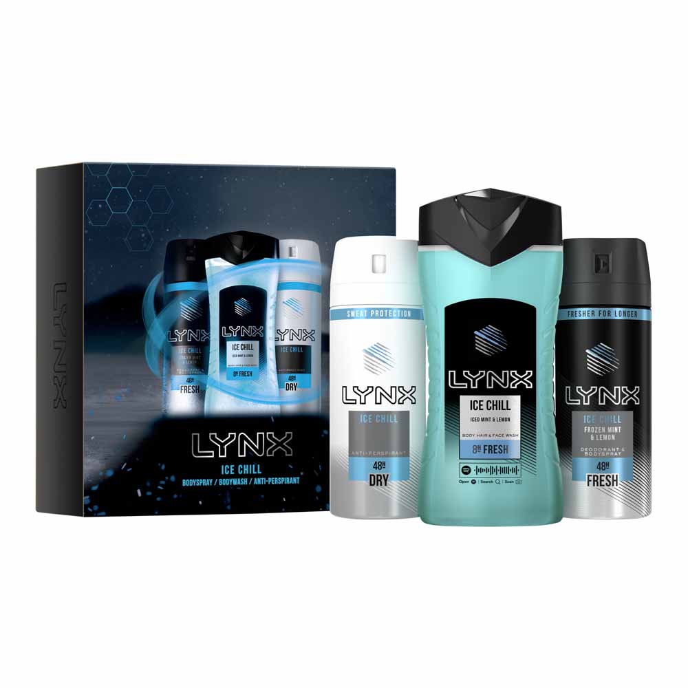 Lynx Ice Chill Trio Gift Set Wilko