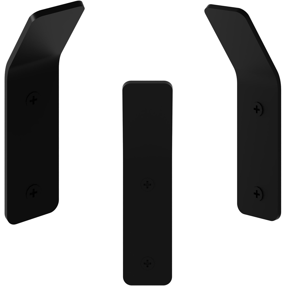 Decortie Hary Black Textured Metal Wall Hook 3 Pack Image 1