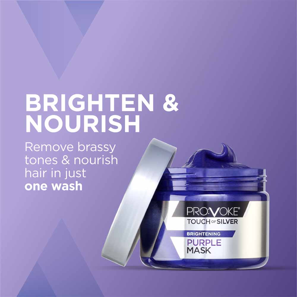 Pro:Voke Touch of Silver Purple Bright Hair Mask 300ml Image 2