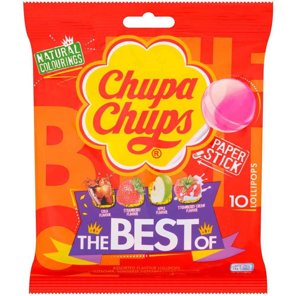Chupa Chups Best Of Lollipops 10 Pack Image