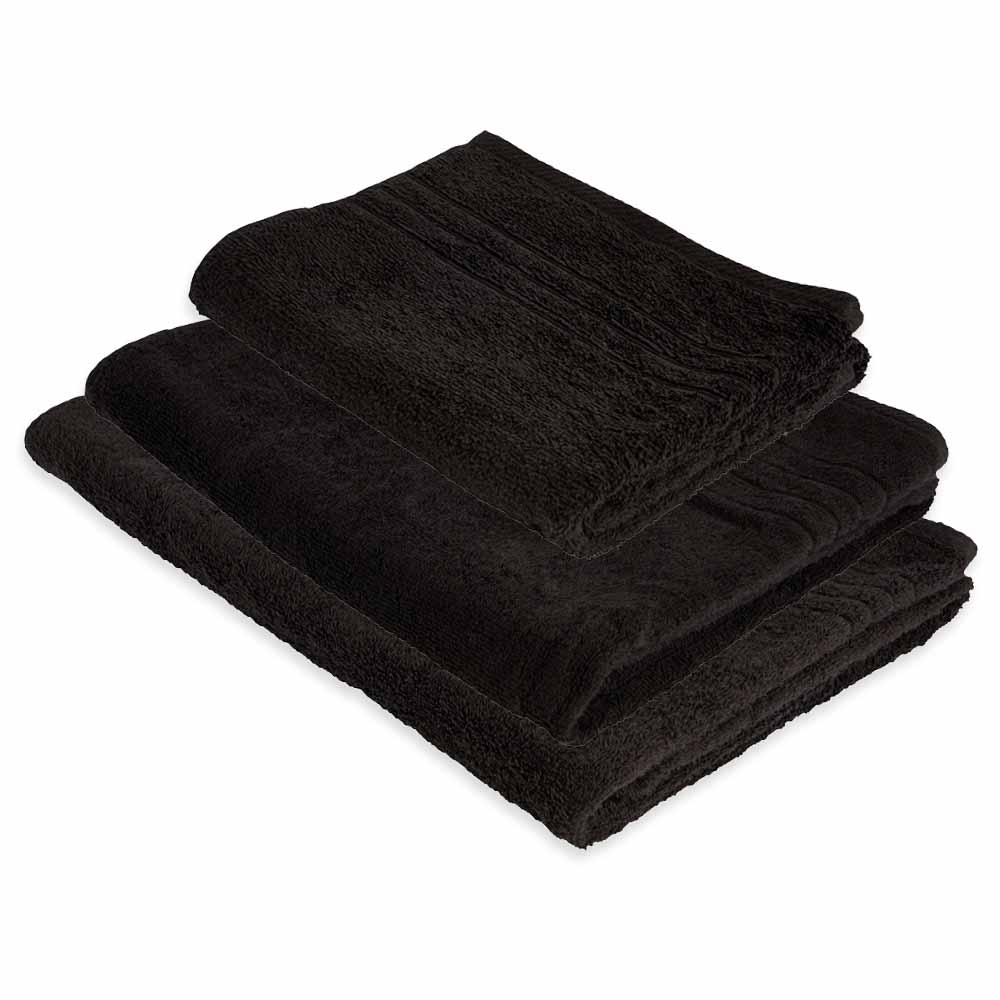 Wilko Black Towel Bundle Image 1