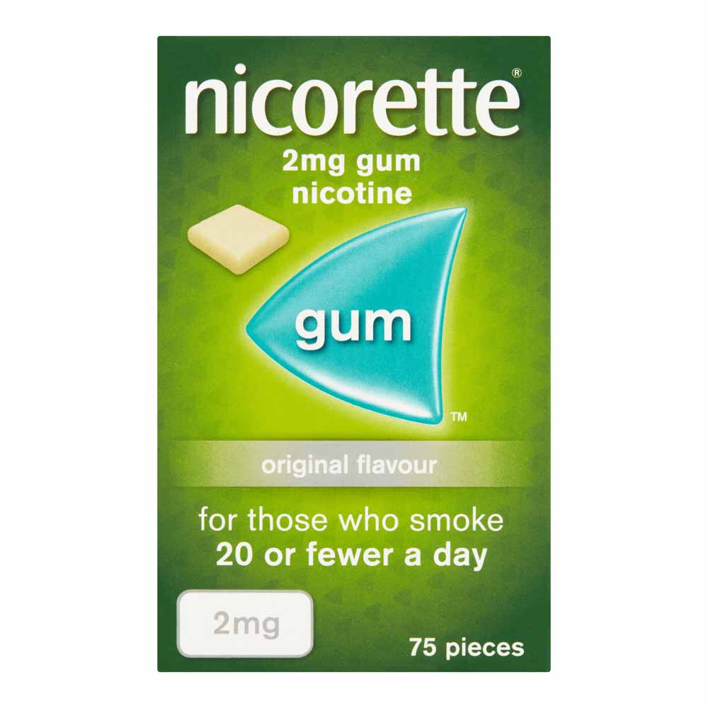 Nicorette Gum Classic 2mg 75 Pack Image 1