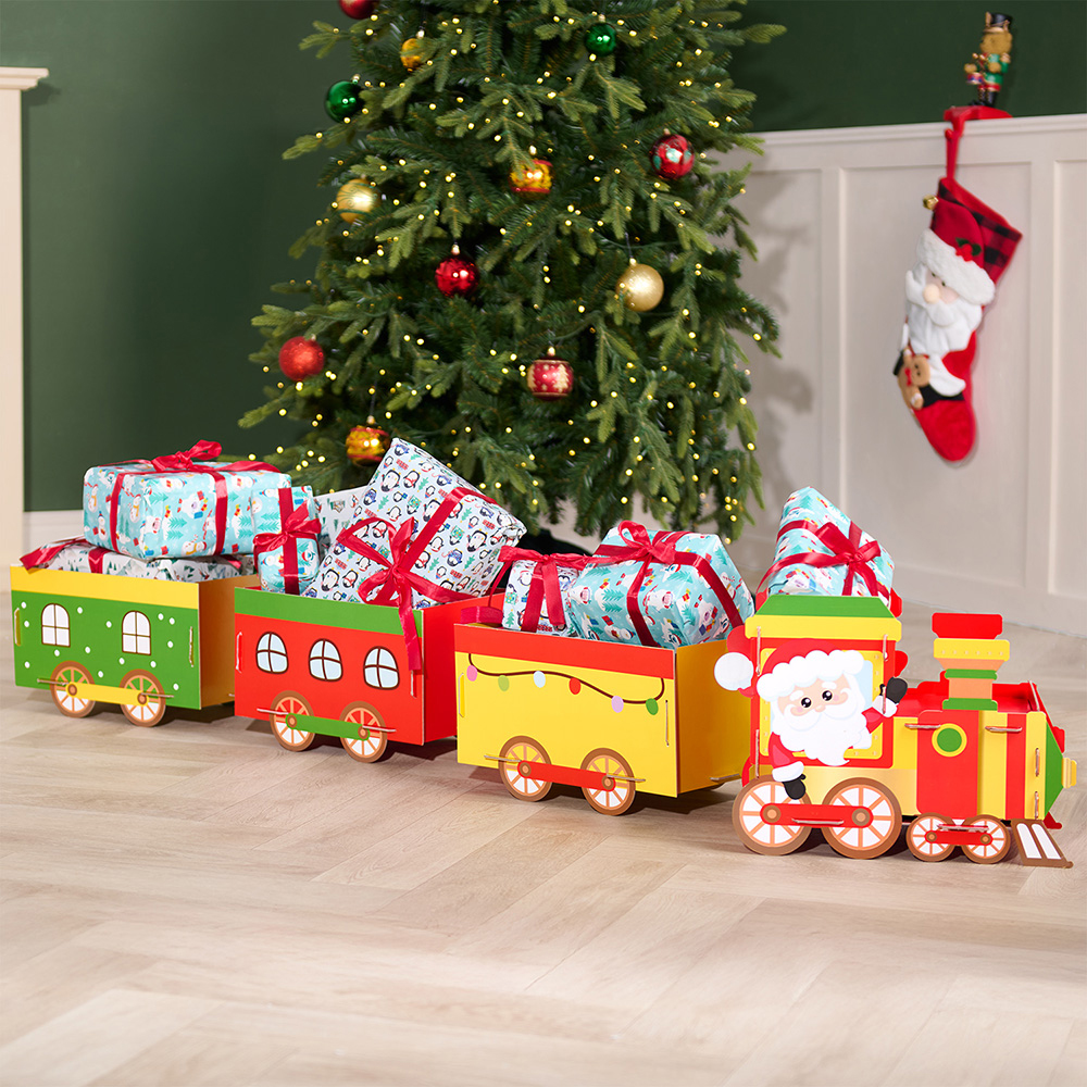 Small Festive Gift Train Hamper Image 2