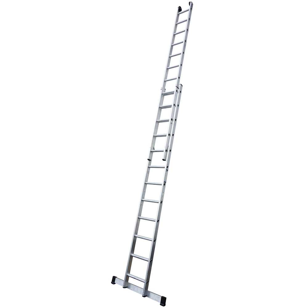 Lyte Ladders & Towers LytePro+ EN131-2 Professional Industrial 2 Section 12 Rung Extension Ladder Image 2