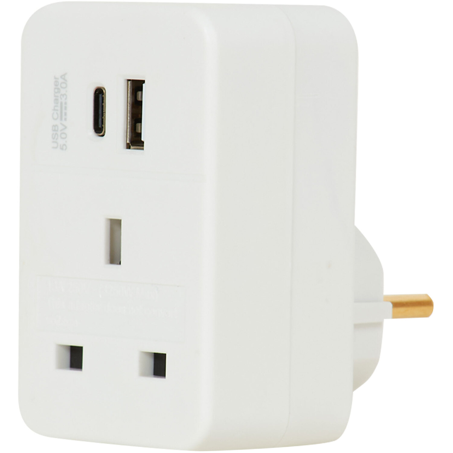Euro Travel Adapter with USB A and C Image 5