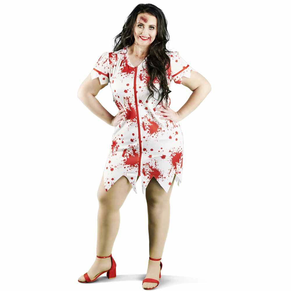 Wilko Halloween Nurse Costume Size 16-18 Image 1