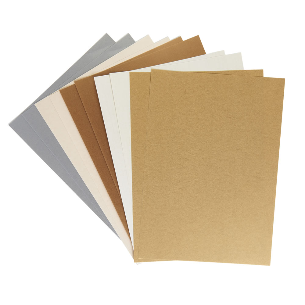 Wilko Pearlescent Card A4 10 pack Image