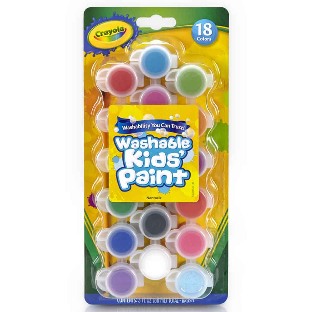 Crayola Kids Washable Paint 18 Pack Image 1