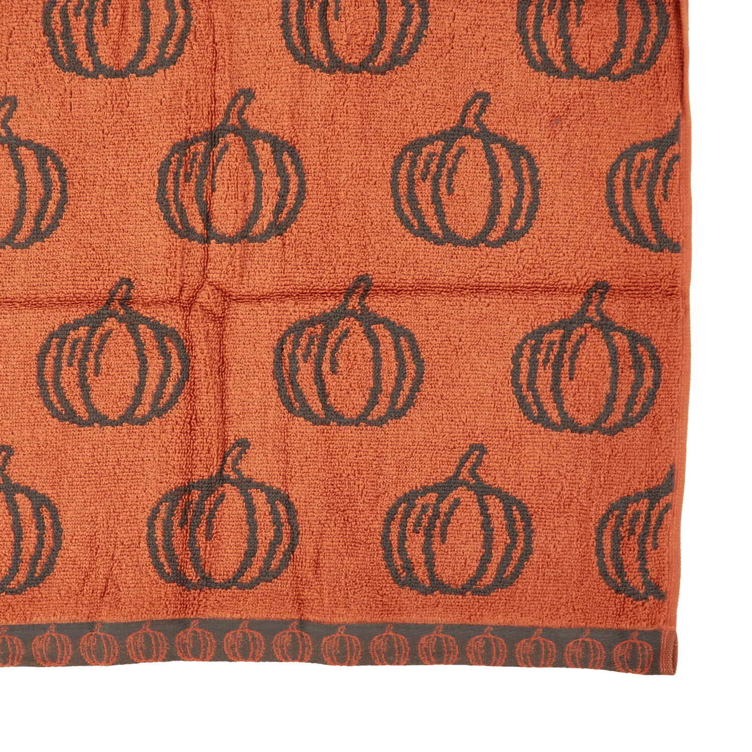 Pumpkin Hand Towel - Orange Image 3