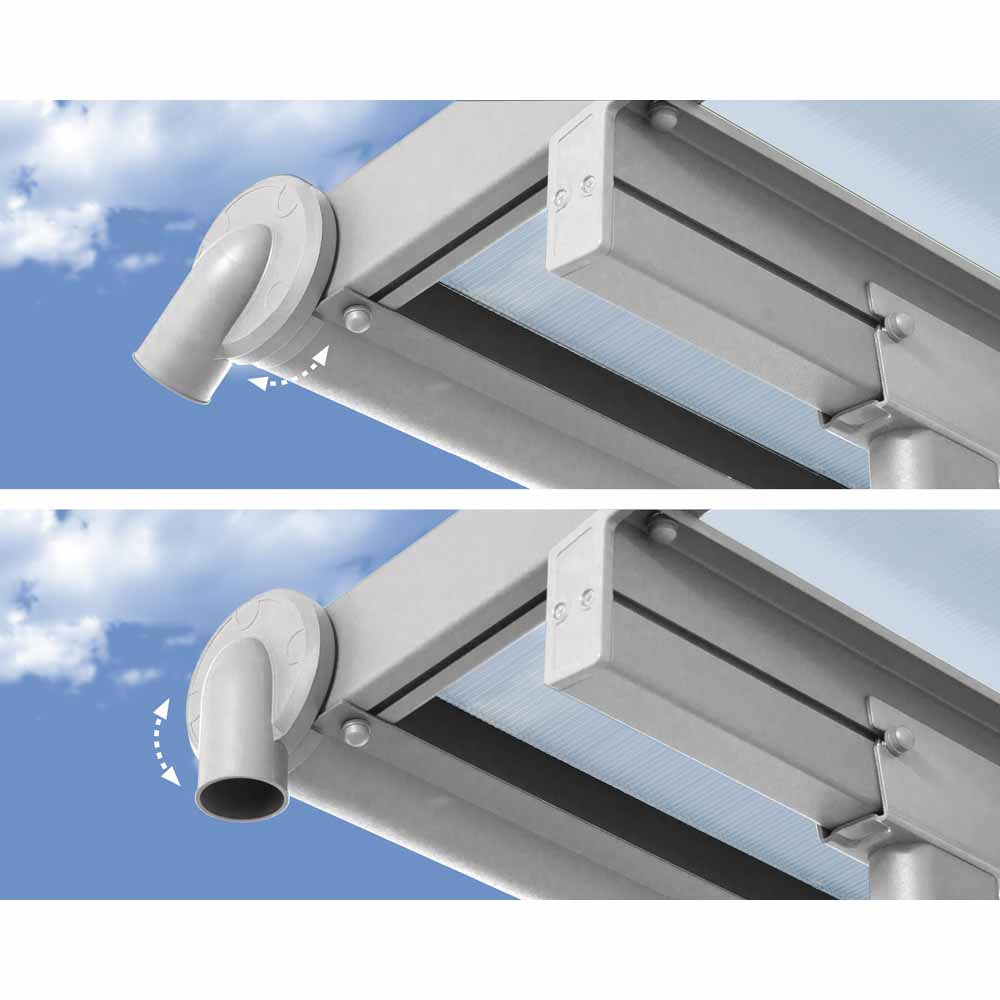 Palram Sierra White 3 x 3.05m Patio Cover Image 3