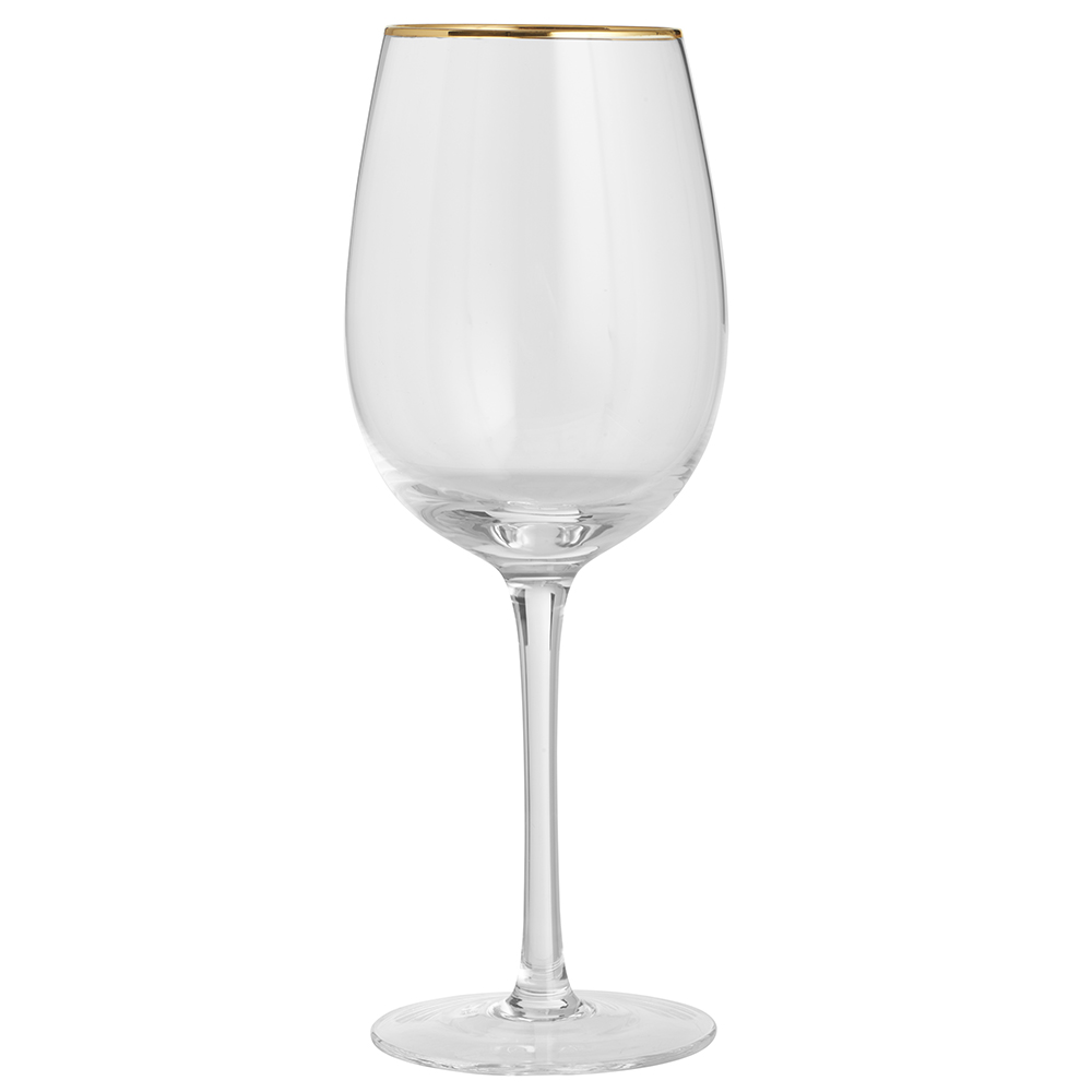 Wilko Gold Rim Wine Glasses 4 Pack Image 3