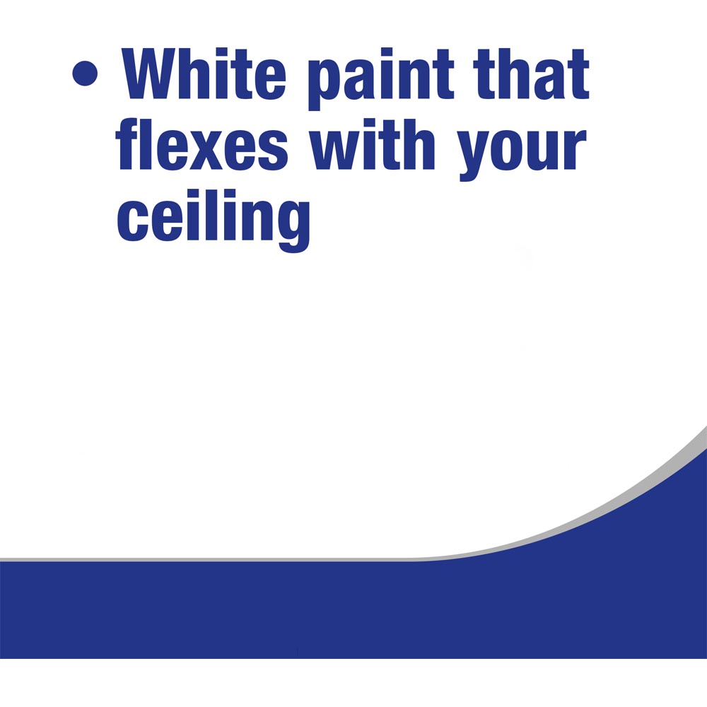 Polycell Pure Brilliant White Crack Free Ceiling Matt Emulsion Paint 2.5L Image 3