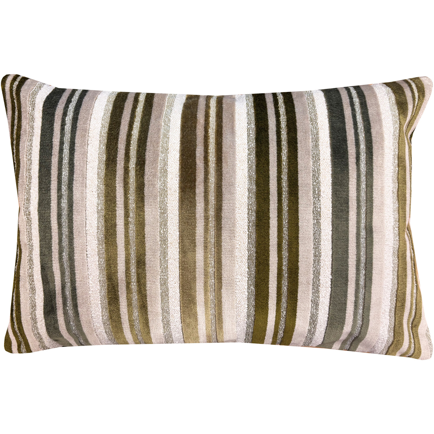Sandringham Stripe Cushion Green Image 1