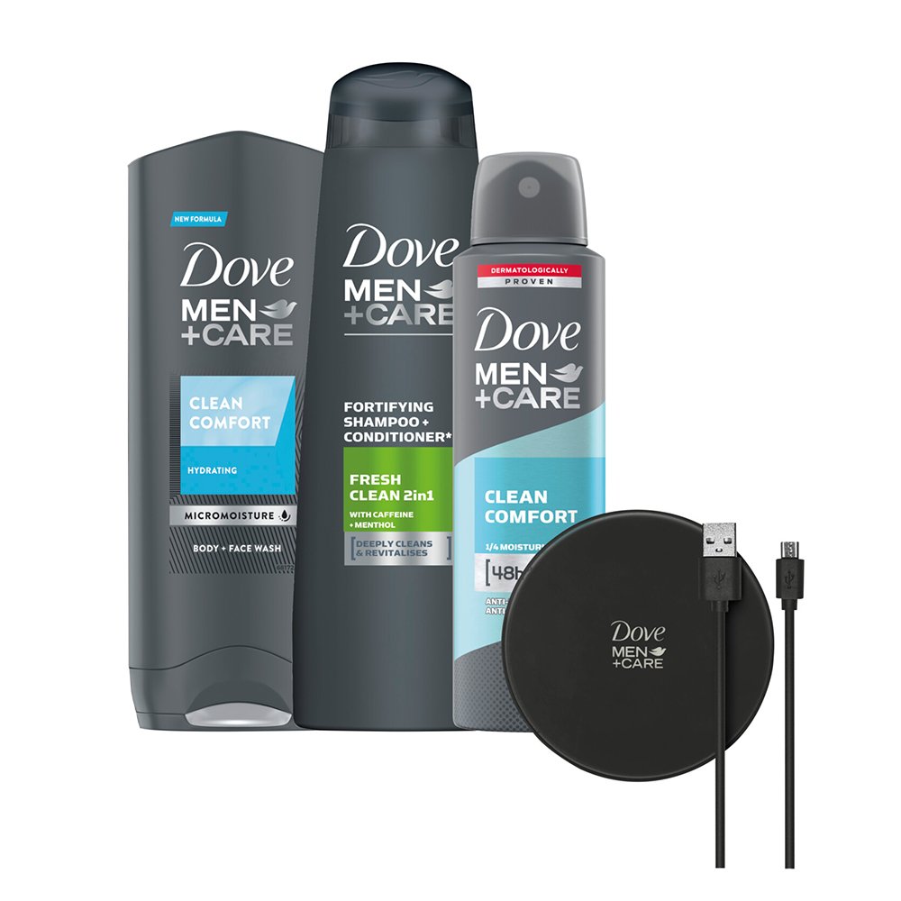 Dove Men+Care Daily Care Trio Gift Set and Charge Pad Image 2
