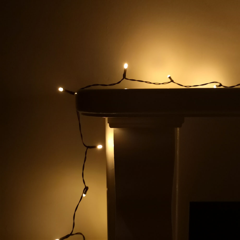 Premier TimeLights 400 Vintage Gold LED Multi-Function Christmas String ...