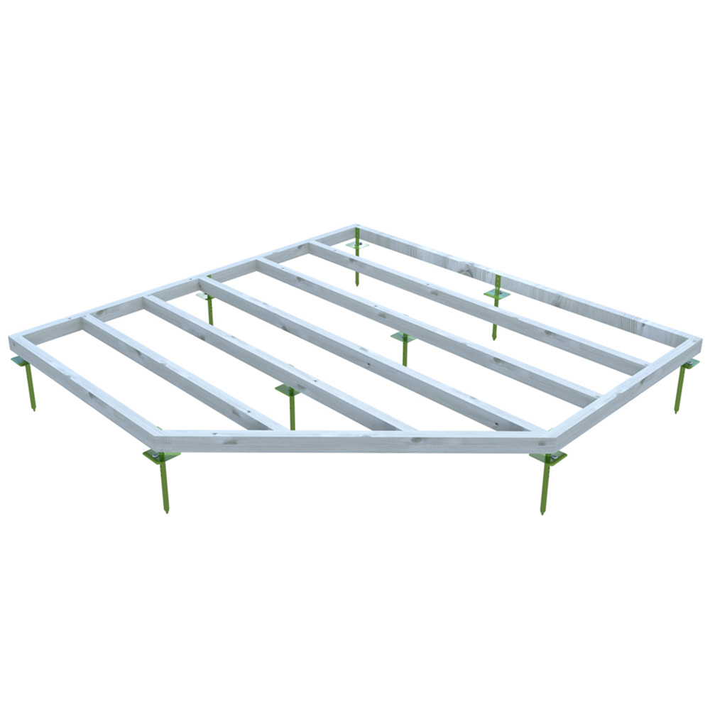 Shire GB 8 x 8ft Pressure Treated Corner Shed Base Kit Image 3