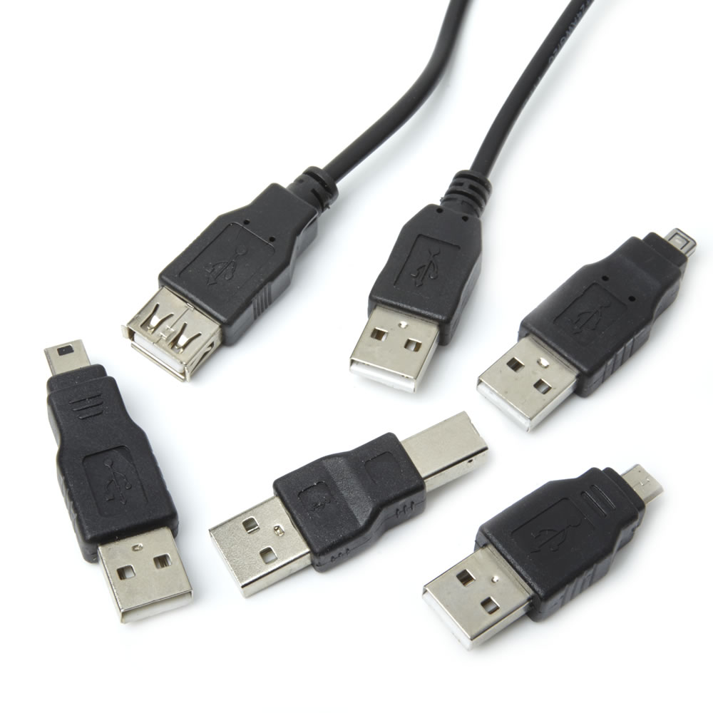 Wilko 1.8m USB 2.0 Cabling Kit Image 1