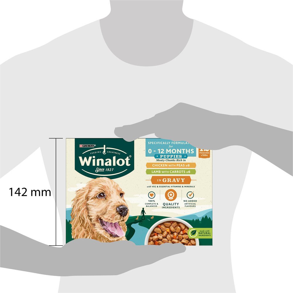 Winalot Mixed in Gravy Puppy Food Pouches 12 x 100g Image 9