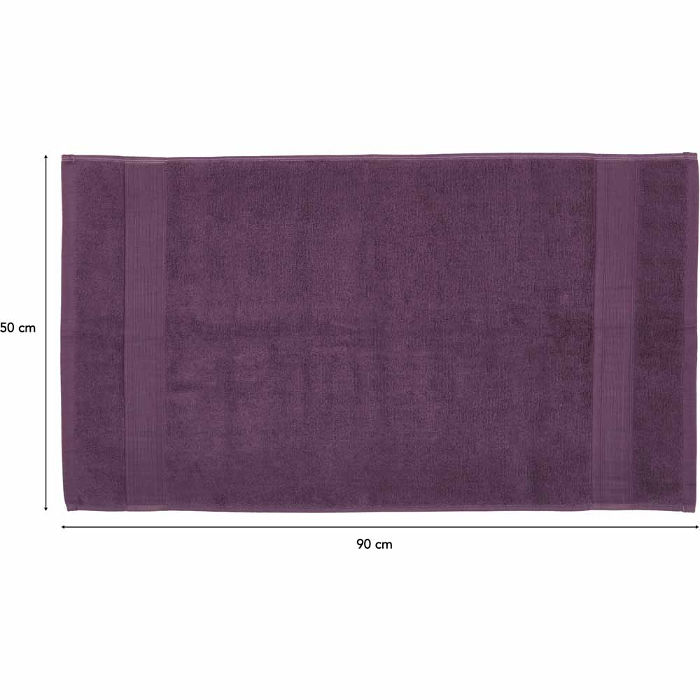 Wilko Supersoft Grape Hand Towel Image 3