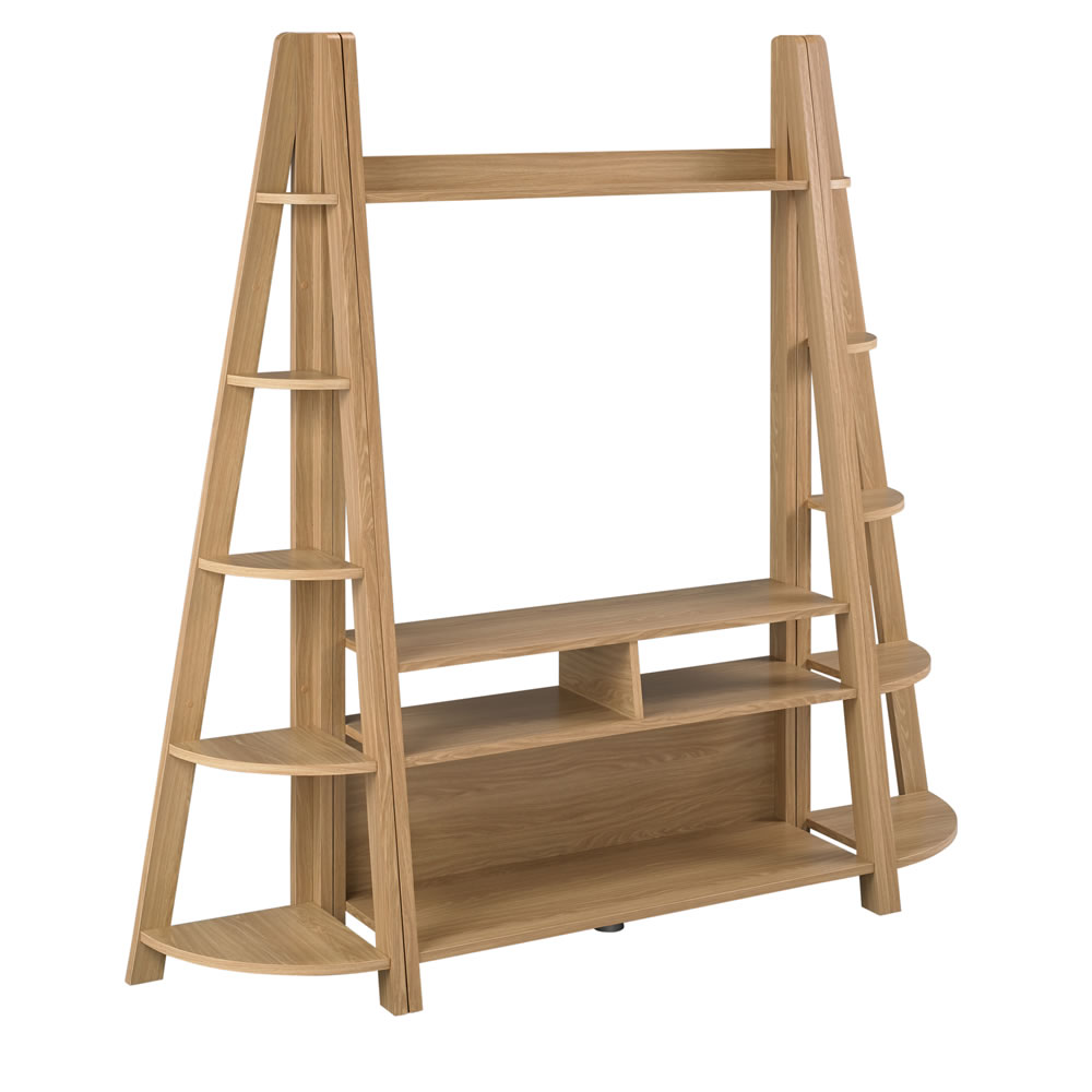 Wilko Oak Effect Scandinavia Ladder Corner Unit Wilko