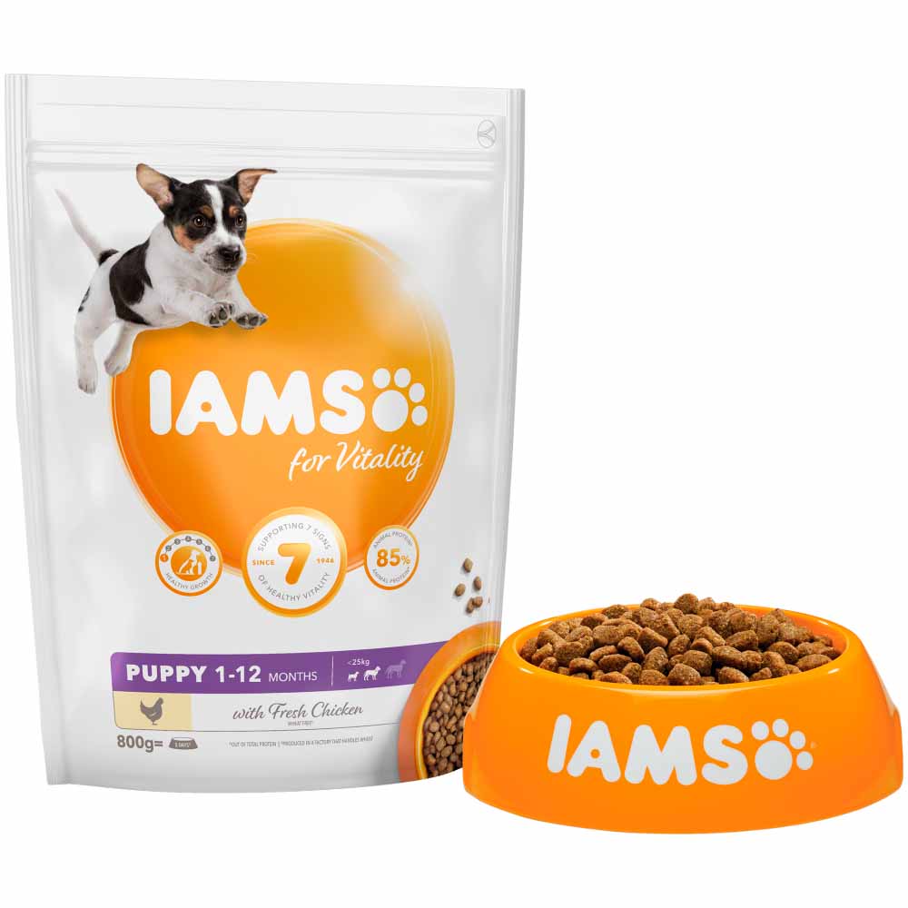 IAMS Vitality Small/Medium Puppy Food Chicken 800g Image 3