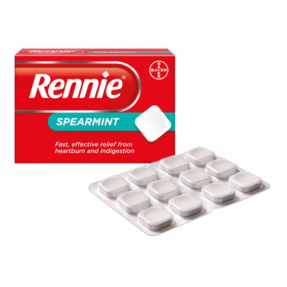 Rennie Spearmint Tablets 96 pack Wilko