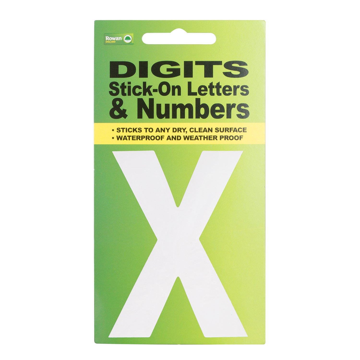 White Stick On Letter - X Image