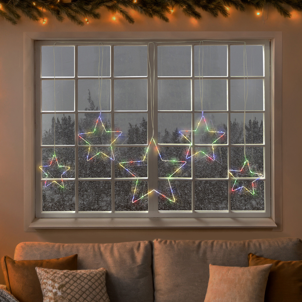 98 LED Star Curtain Light Image 1