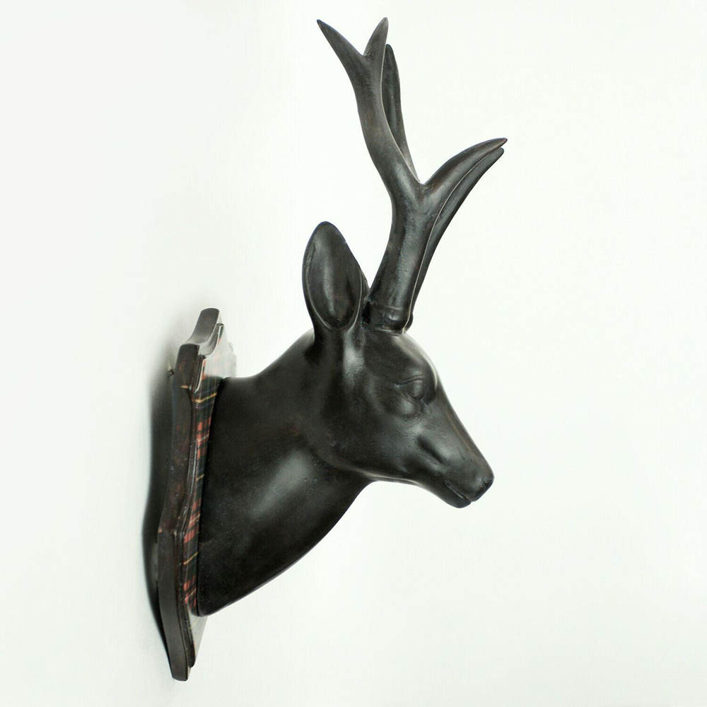 Walplus Elk Head Wall Art Decoration 14cm x 14cm x 32cm Image 2