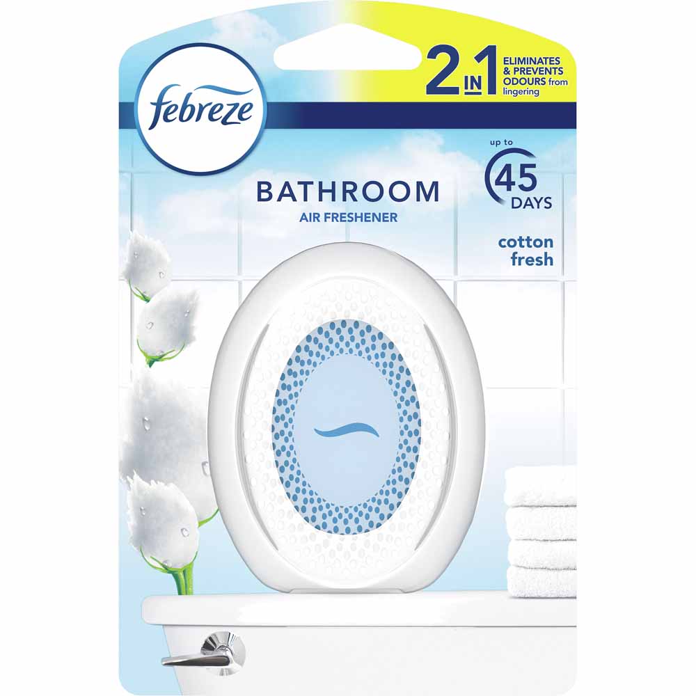 Febreze Bathroom Air Freshener Fresh Cotton 7.2g Image 1