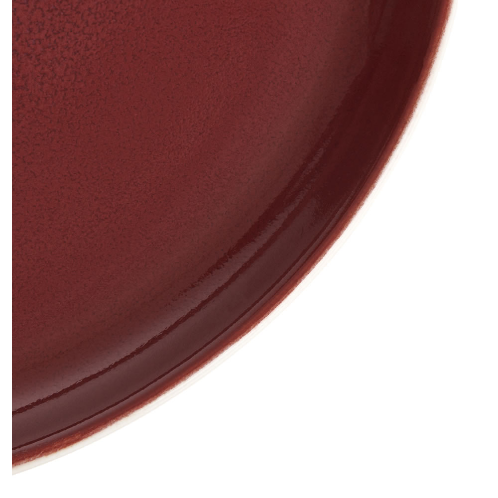 Wilko Red Reactive Glazed Side Plate Image 2