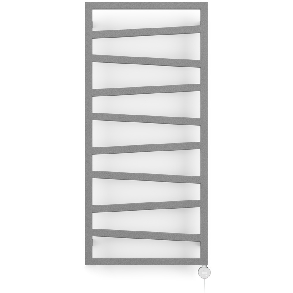 Terma Zig Zag Salt n Pepper Electric Towel Rail with VEO Element Controller 1070 x 500mm Image 3