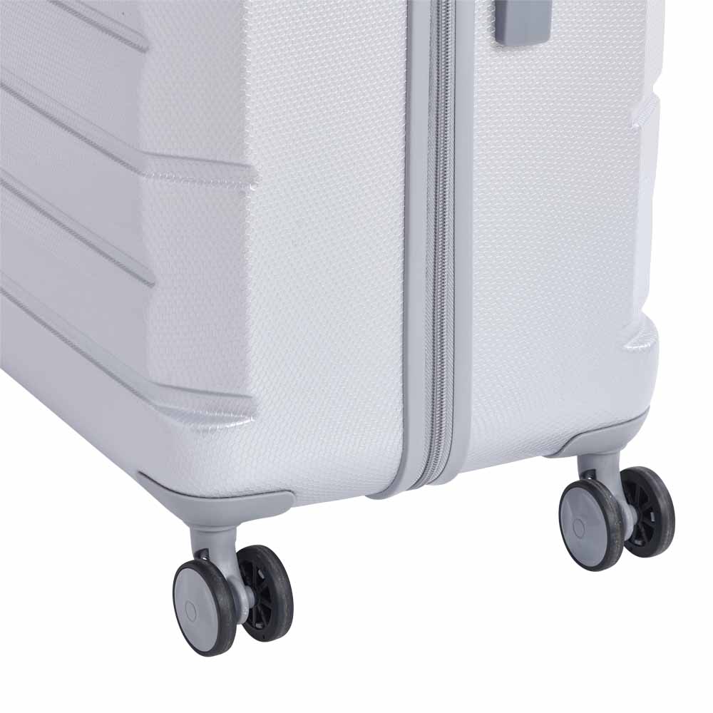 Wilko Hard Shell Silver Suitcase Bundle Image 4