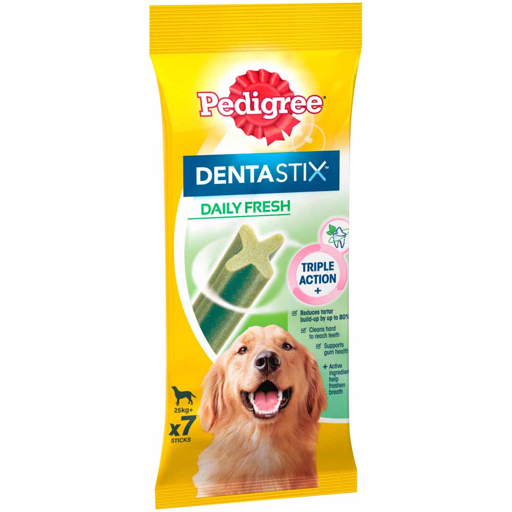 Pedigree 7 pack Dentastix Daily Oral Care Dog Treats for Large Dogs Image 2
