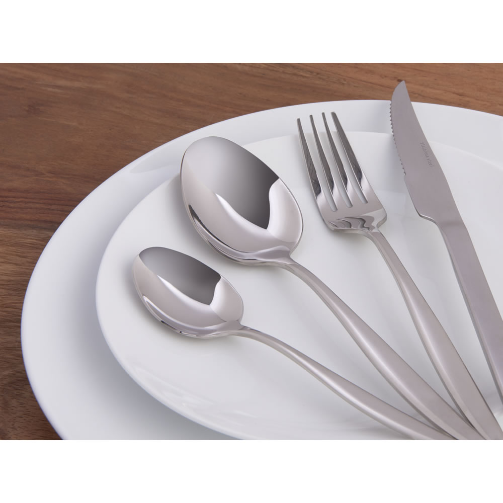 Wilko 16 piece Stainless Steel Cutlery Set Image 2