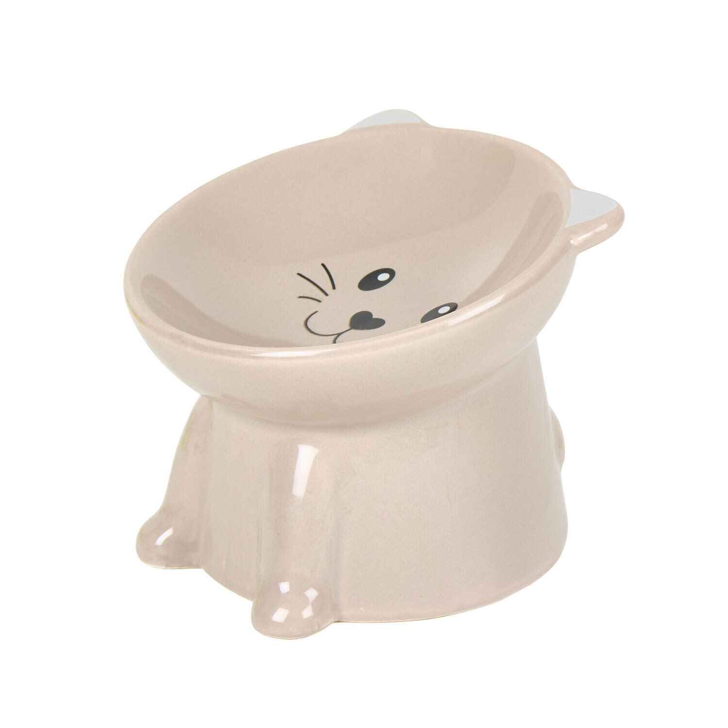 Elevated Cat Bowl Cream Image 3