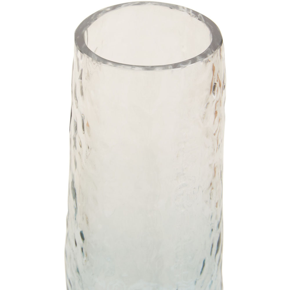 Premier Housewares Blue Brock Glass Vase Large Image 4