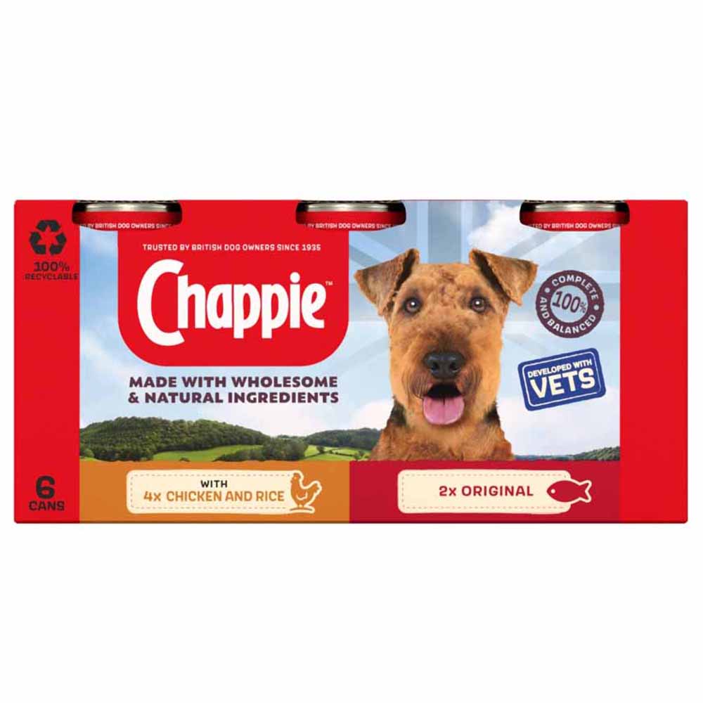Chappie Mixed Selection Tinned Dog Food 412g Case of 4 x 6 Pack Image 3